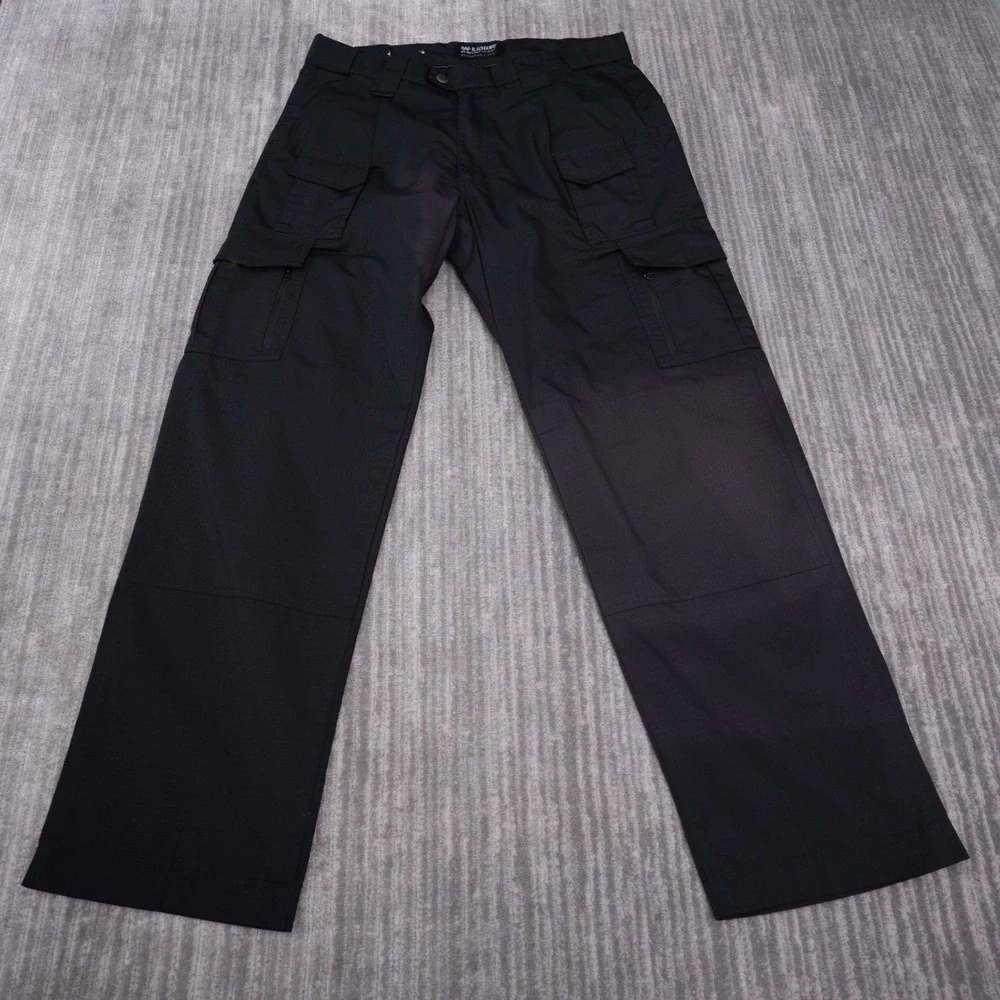 Blackhawk Tactical Pants Mens 36/32 Black Good Lightweight Ripstop Cargo